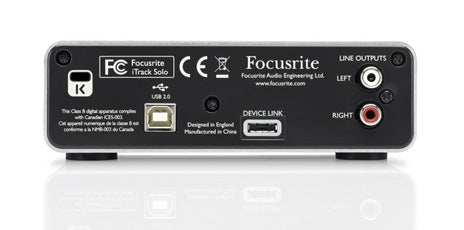 iTRACK SOLO FOCUSRITE 2 IN/2 OUT iOS AUDIO INTERFACE