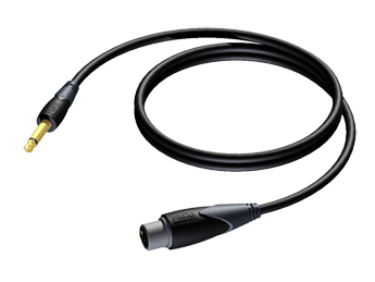 JACK XLR 6.3mm MANNELIJK - XLR VROUWELIJK 10m PROCAB EOL