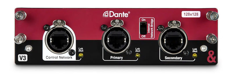 M-DL-DANT128 Allen&amp;Heath Dante 128x128 Netwerkkaart