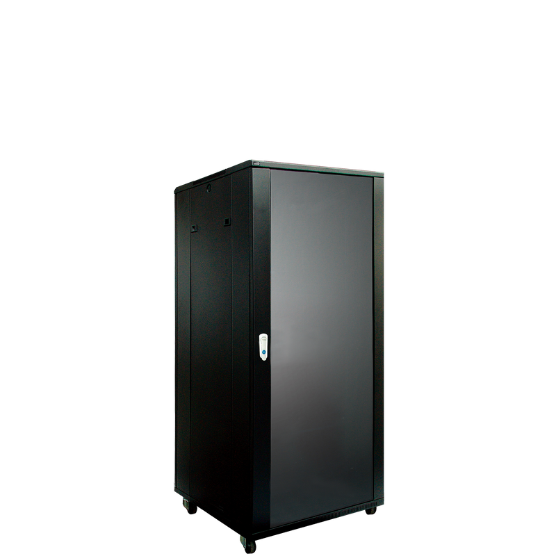 SPR627 CAYMON 19" METALEN RACK 27U 60CM MET GLAZEN DEUR