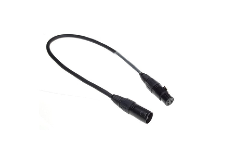 DMX KABEL 3POL XLR 120 OHM 0.5M ZWART ADMIRAL@ UIT ASS