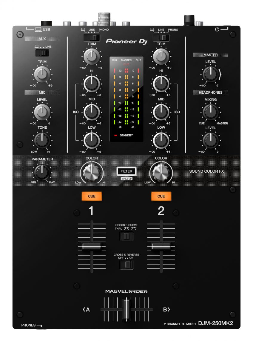 DJM-250MK2 PIONEER DJ 2-kanaals mixer