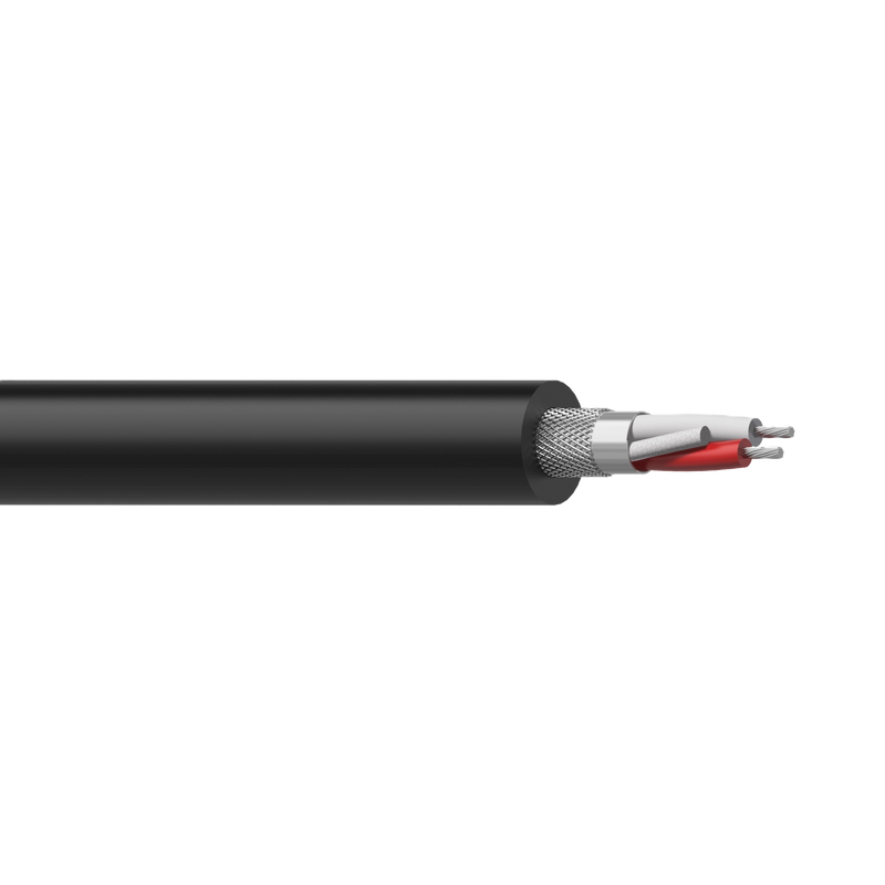 MICROFOONKABEL DUBBEL AFGESCHERMD ZWART PROCAB /500M
