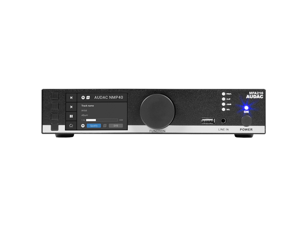 MFA216 AUDAC Install Versterker