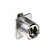 NC3FD-LX Neutrik 3p XLR-chassis D-size Vrouwelijk (Nickel)