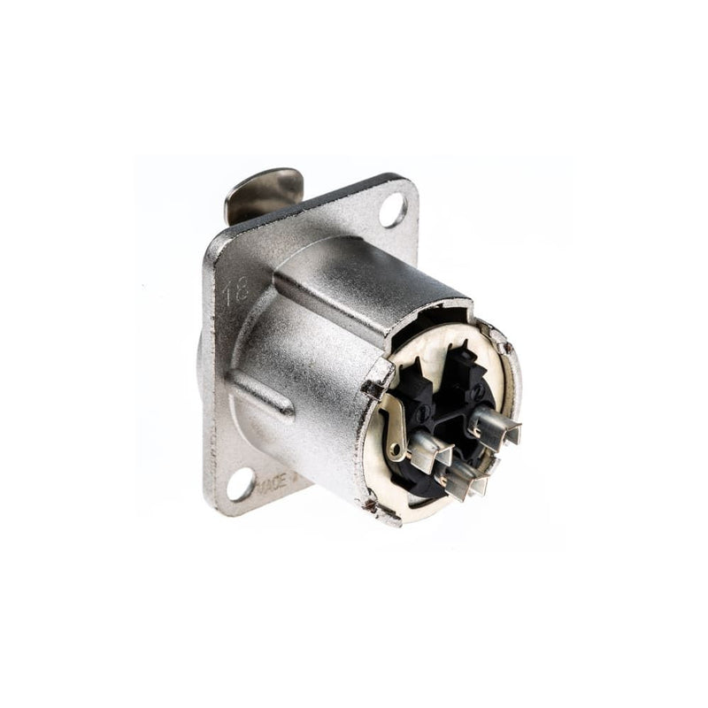 NC3FD-LX Neutrik 3p XLR-chassis D-size Vrouwelijk (Nickel)