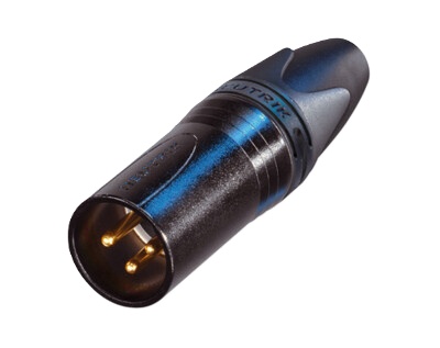 NC3MXXB Neutrik XLR-connector 3p M (Zwart)