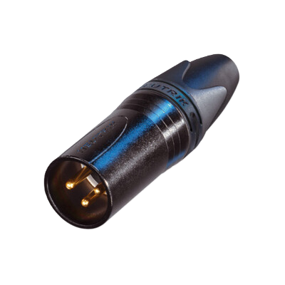 NC3MXXB Neutrik XLR-connector 3p M (Zwart)