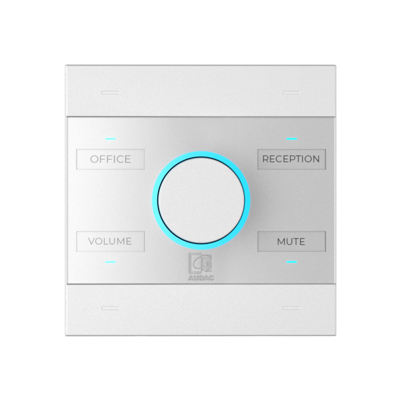 NCP105/W Audac Universele Netwerk/PoE Wandpaneelcontroller (Wit)