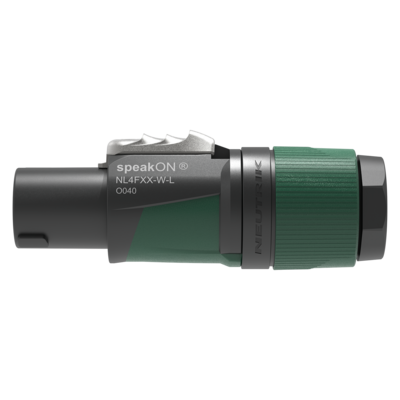 NL4FXX-W-L Neutrik SpeakON 4-polig voor Kabeldikte 10-16mm