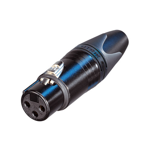 NC3FXX-BAG 3-Pin XLR-Connector Vrouwelijk Zwart Neutrik