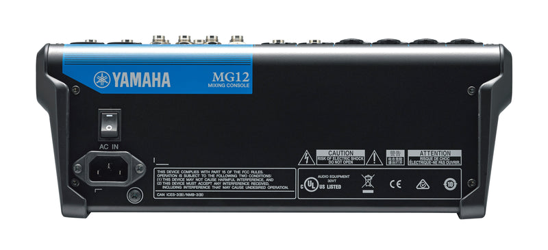 MG12 YAMAHA 12-kanaals analoge mengtafel 