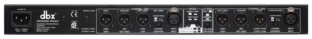 234XS DBX CROSS-OVER 2/3 WEG STEREO