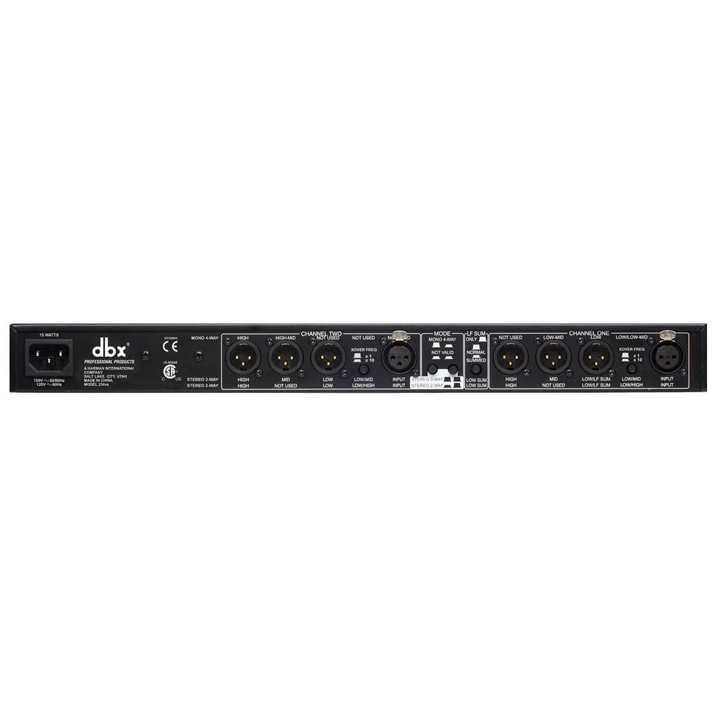234XS DBX CROSS-OVER 2/3 WEG STEREO