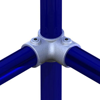PIPECLAMP CORNER PLUS THROUGH TUBE DOUGHTY