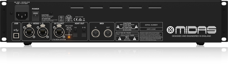 DL16 MIDAS DIGITALE STAGEBLOK 16 INPUTS /8 OUTPUTS