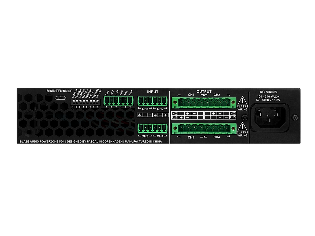 PowerZone 504 Blaze Audio Versterker