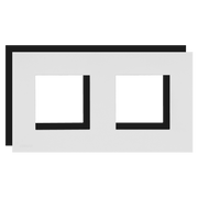 CF45DH/B PROCAB DOUBLE COVER FRAME BLACK /HOOK FIXATION