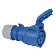 CEE KOPPELSTEKKER VROUWELIJK  BLAUW  16A 2P+PE 240V PCE