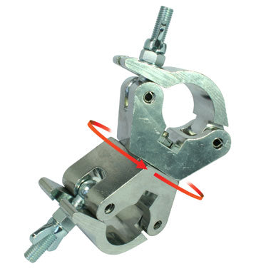 SWIVEL COUPLER ATOM 32MM SILVER DOUGTY