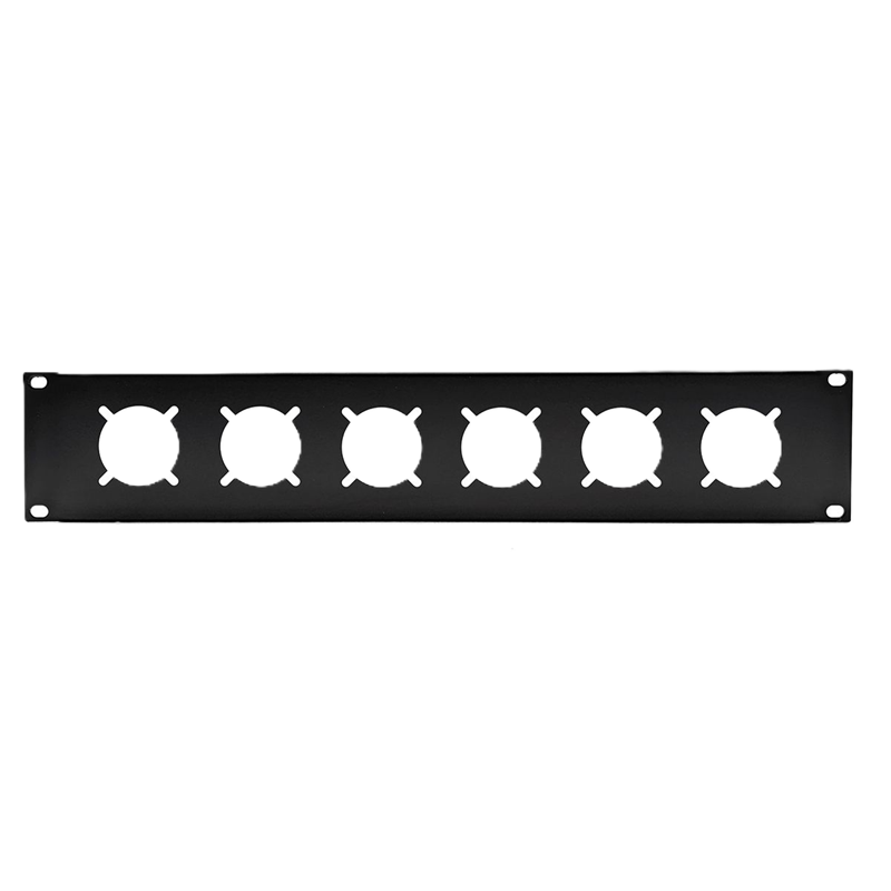 PENN 19" PANEEL 2U MET 6X GAT VOOR ABL STOPKONTACT
