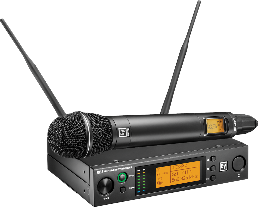 RE3-ND76-8M Electro-Voice Handheld Set (823-865MHz)