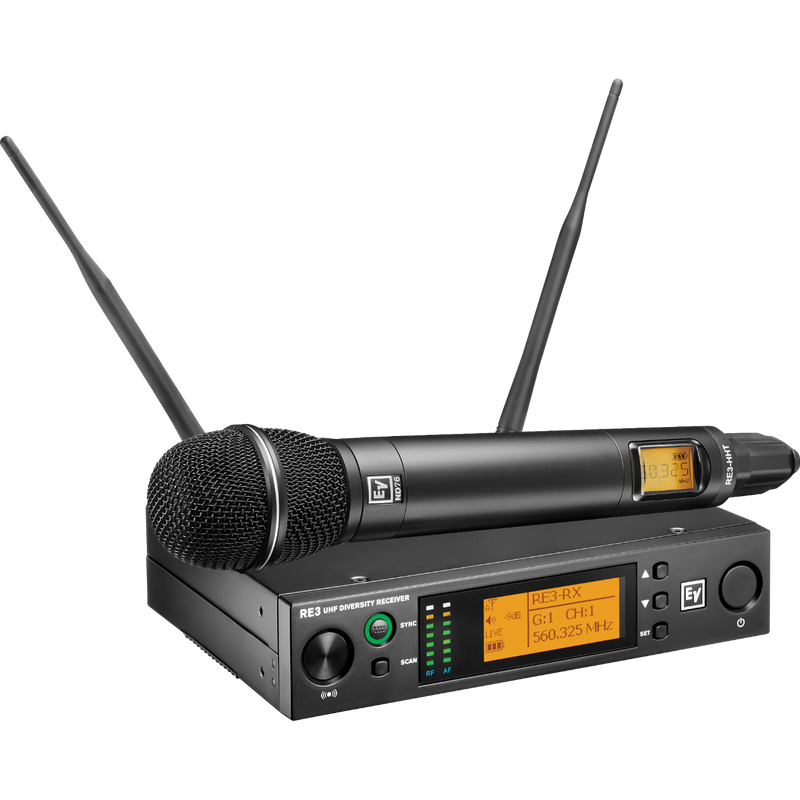 RE3-ND76-8M Electro-Voice Handheld Set (823-865MHz)