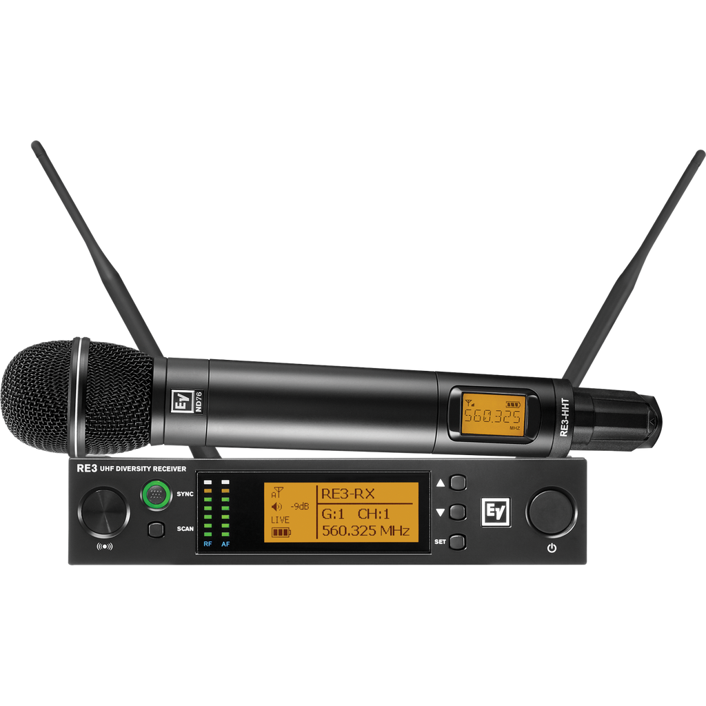 RE3-ND76-8M Electro-Voice Handheld Set (823-865MHz)