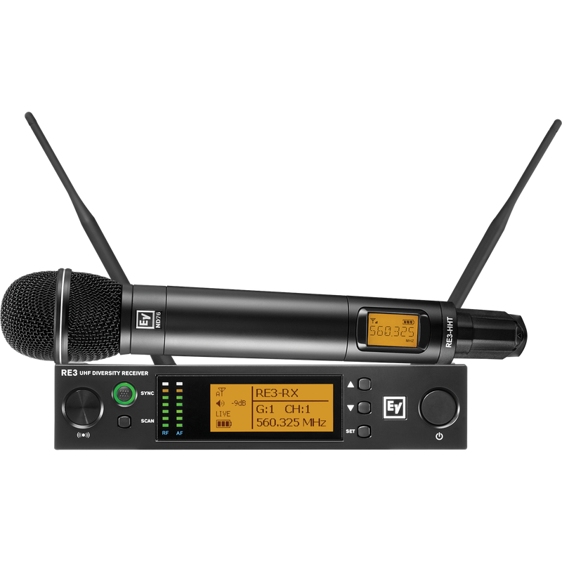RE3-ND76-8M Electro-Voice Handheld Set (823-865MHz)