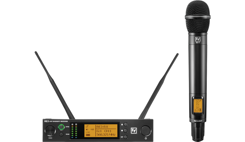 RE3-ND76-8M Electro-Voice Handheld Set (823-865MHz)