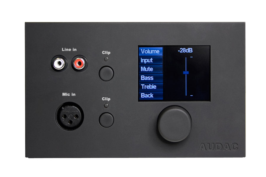 MWX65/B AUDAC ALLES-IN-EEN WANDPANEEL VOOR MTX48/88 ZWART