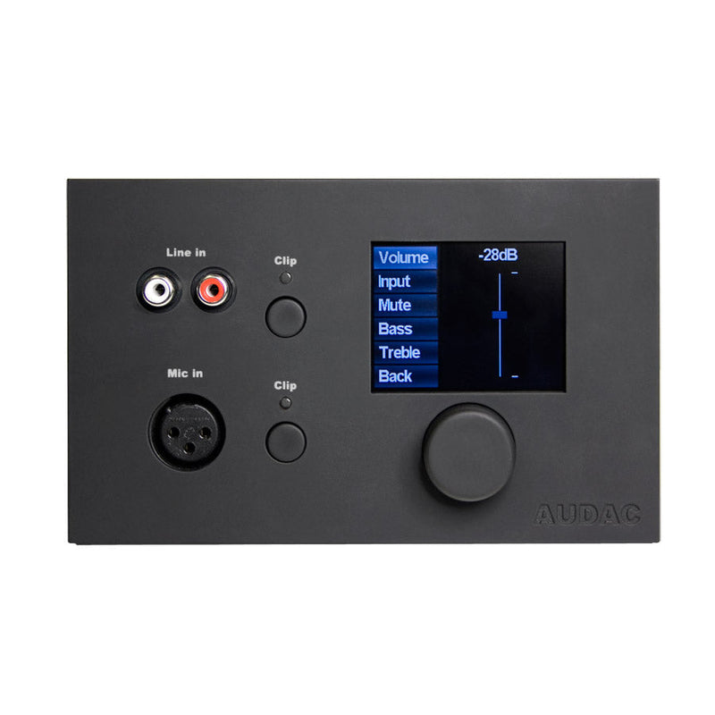 MWX65/B AUDAC ALLES-IN-EEN WANDPANEEL VOOR MTX48/88 ZWART