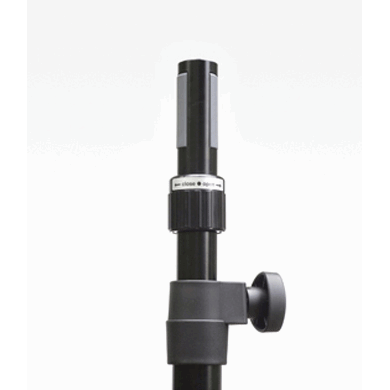 21367 K&amp;M Tussenpaal 89-138 cm met Ring Lock M20 Zwart