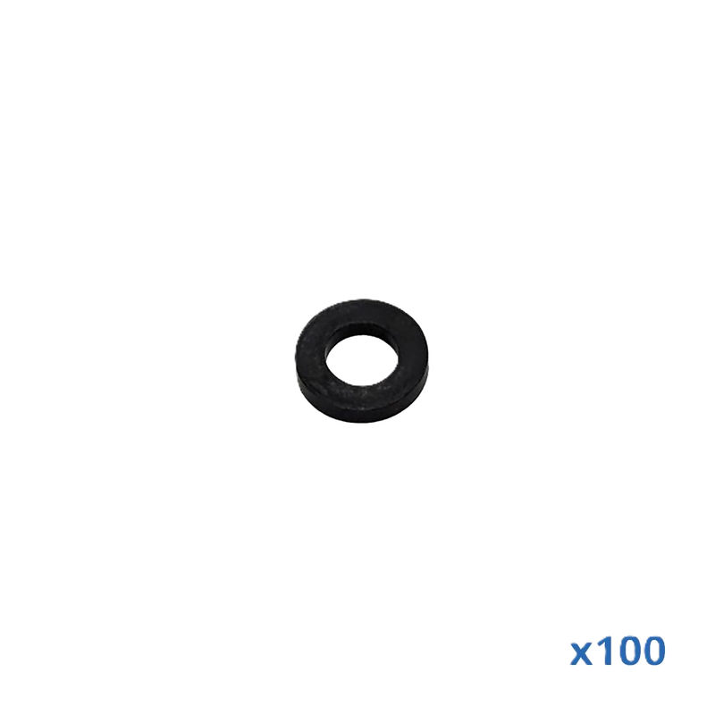 SG-6190-100 Penn Elcom Black Flat Washer M6 (100 pcs)
