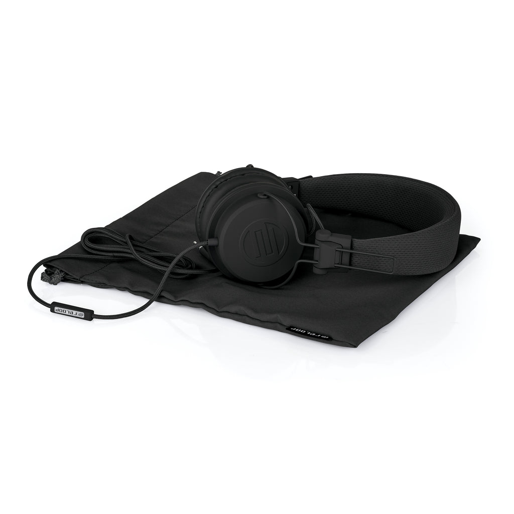 RHP-6 BLACK RELOOP HOOFDTELEFOON ZWART