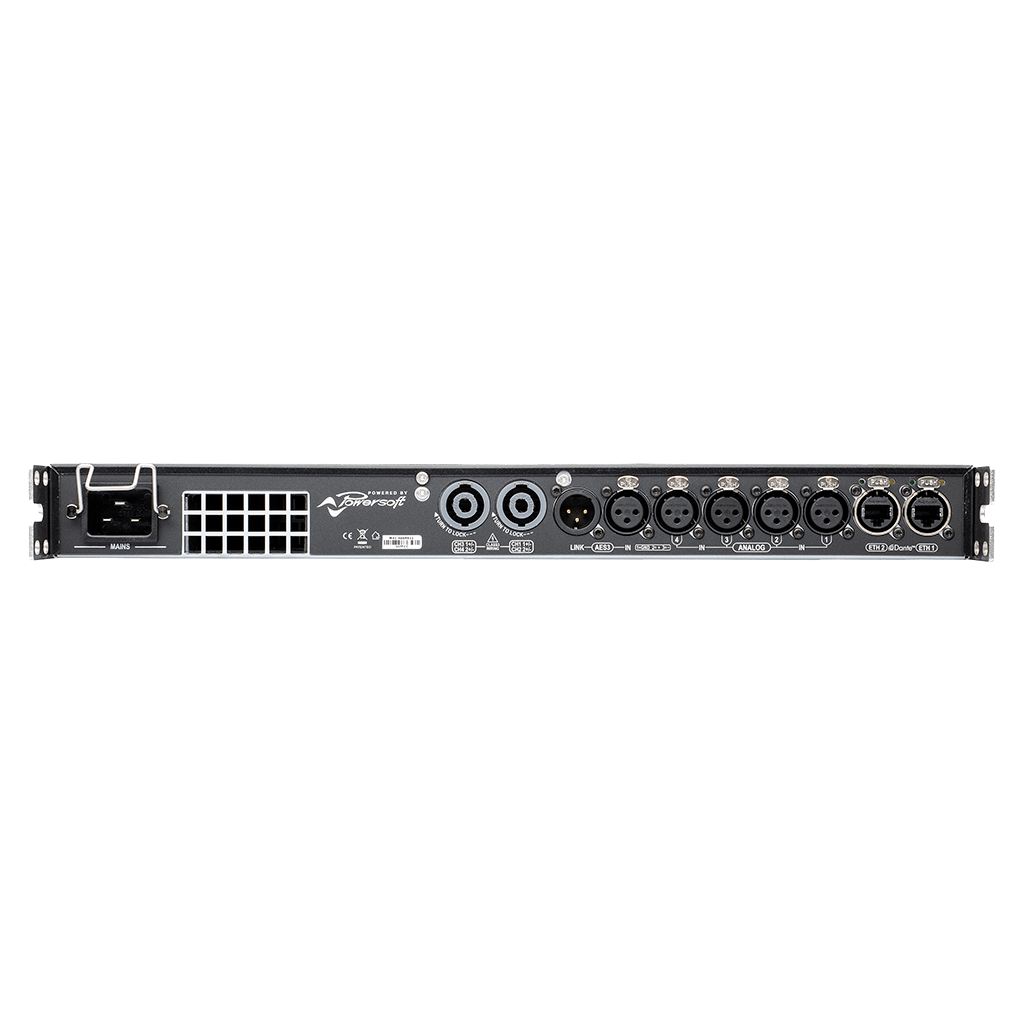 T604 Powersoft 4-Kanaals Versterker met DSP en Dante