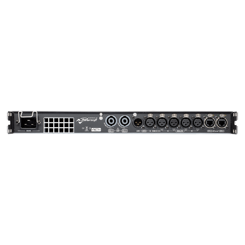 T604 Powersoft 4-Kanaals Versterker met DSP en Dante