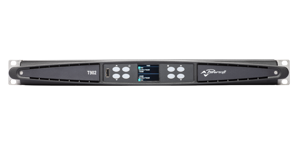 T902 PowerSoft Versterker met DSP en Dante