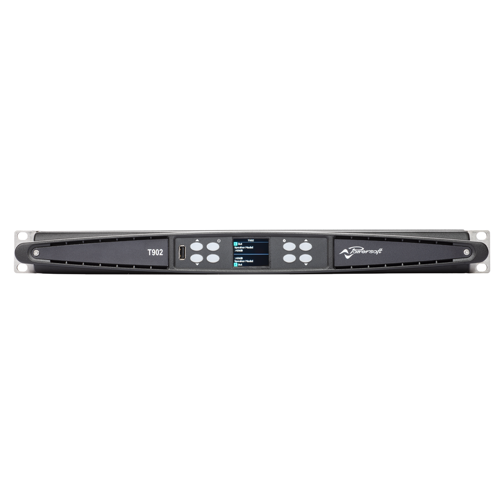 T902 PowerSoft Versterker met DSP en Dante
