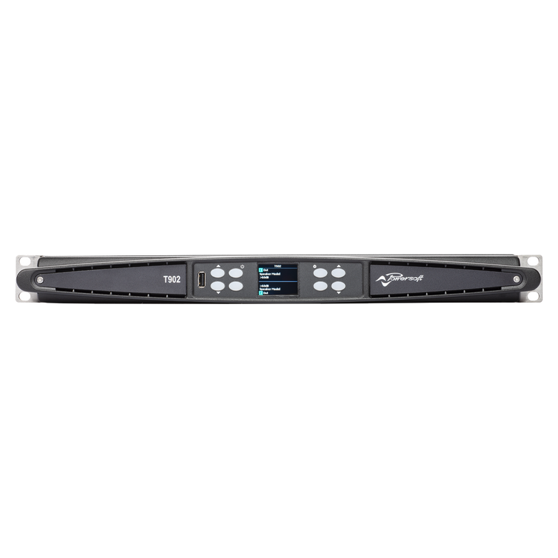 T902 PowerSoft Versterker met DSP en Dante
