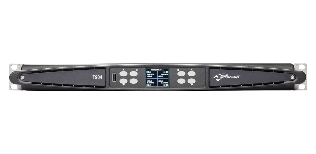 T904 Powersoft 4-Kanaals Versterker met DSP en Dante