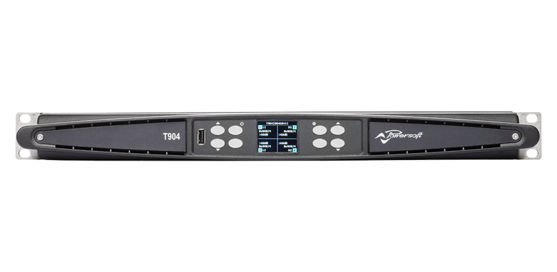 T904 Powersoft 4-Kanaals Versterker met DSP en Dante