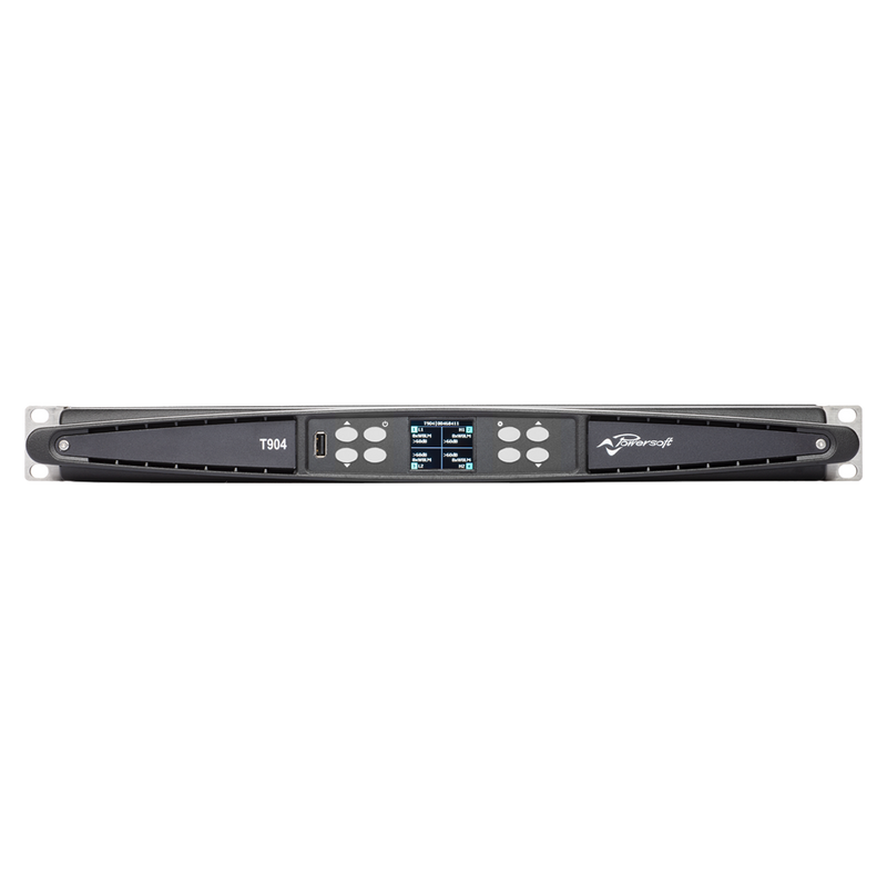 T904 Powersoft 4-Kanaals Versterker met DSP en Dante