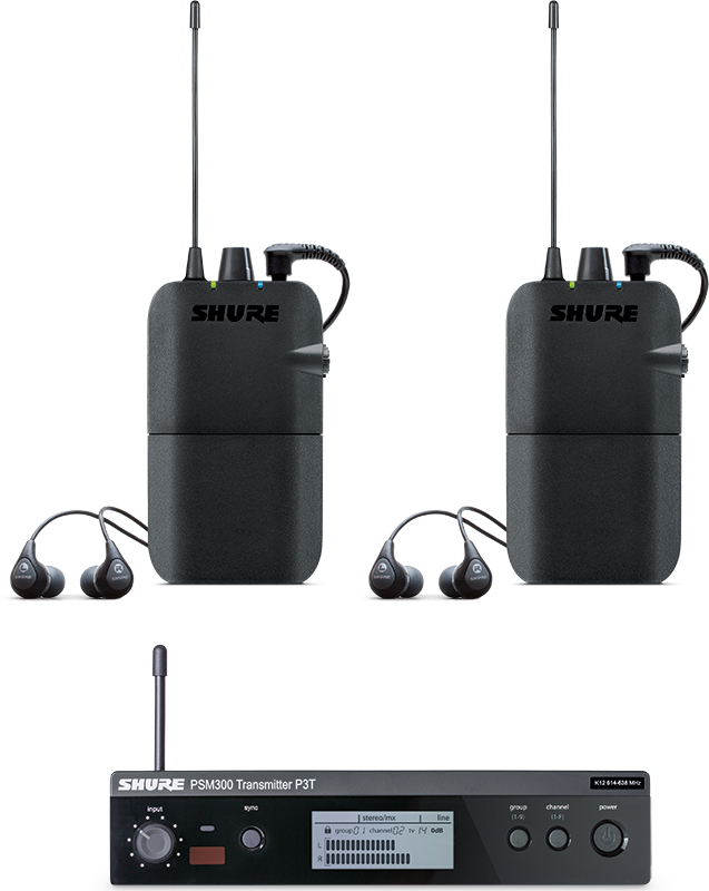 PSM300 SHURE SE112 TWINPACK wireless in-ear system H20 (518-542 MHz, BE)