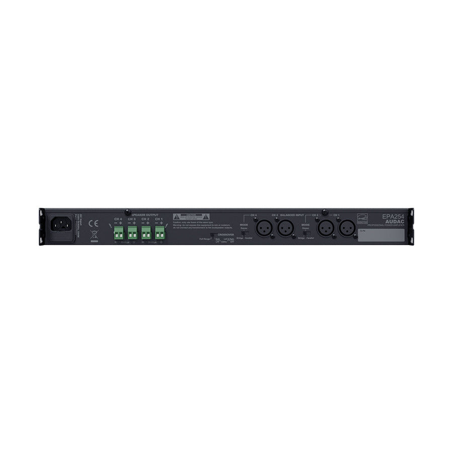 EPA254 AUDAC Versterker 4x 250w