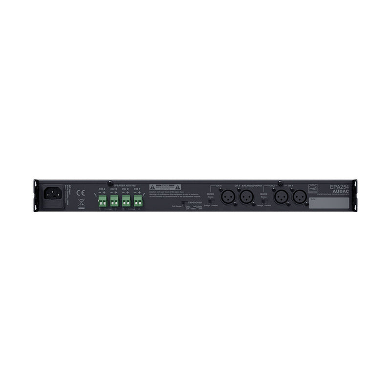 EPA254 AUDAC Versterker 4x 250w