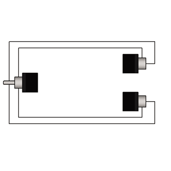 ADAPTER 2x RCA VROUWELIJK / RCA MANNELIJK BASIC SERIE @ EOL