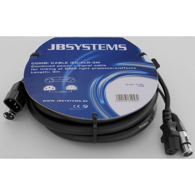 COMBI CABLE IEC / 3P XLR 3m DMX HILEC