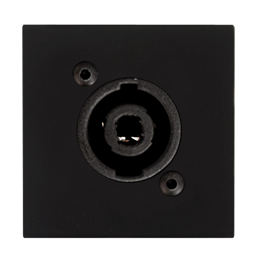 CP45SPE/B AUDAC CONNECTION PLATE 1 4P SPEAKON 45X45MM EOL