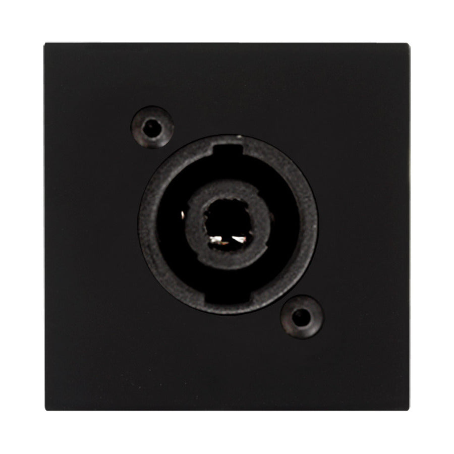 CP45SPE/B AUDAC CONNECTION PLATE 1 4P SPEAKON 45X45MM EOL